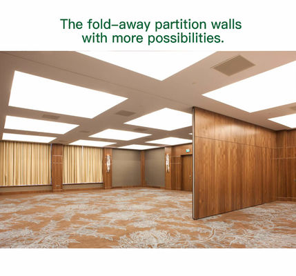 Giá tốt. Wooden Finish Movable Partition Wall with 304 Stainless Steel Roller and Dupont POM Roller for Office Framed Construction trực tuyến