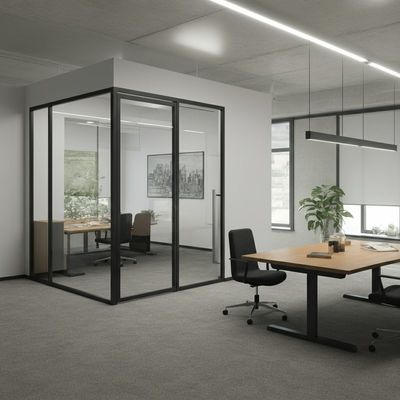 Mua Hồ sơ nhôm với hệ thống phân vùng kính kính kính kép cho văn phòng online manufacture
