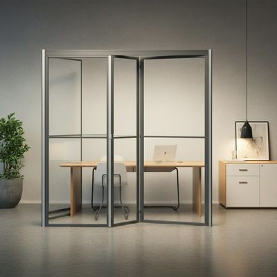 Mua Aluminium Track Văn phòng toàn cảnh Glass Partitions Bức tường cho gấp Động online manufacture