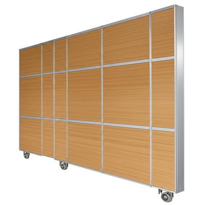 Giá tốt. Customized Wooden Acoustic Partition Wall with 56dB Sound Insulation and 304 Stainless Steel Rollers trực tuyến