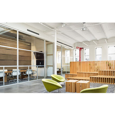 Full Height Office Wall Divider, tường ngăn chắn âm thanh khung nhôm