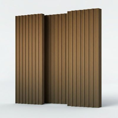 Phân hình tường phân vùng âm thanh gỗ dày 68cm