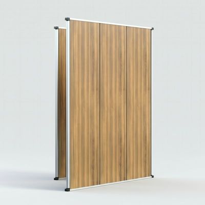 Tường phân vùng gấp linh hoạt, tường phân vùng nhôm chống âm thanh với kết thúc bằng gỗ